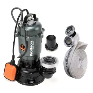 Pompa submersibila apa murdara cu plutitor si cutit tocator 3300W WOLFSON