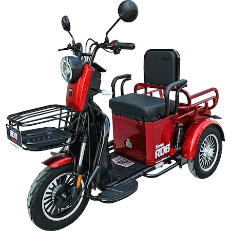 Tricicleta electrica RDB Sinoe, 500W, Rosu, 2022
