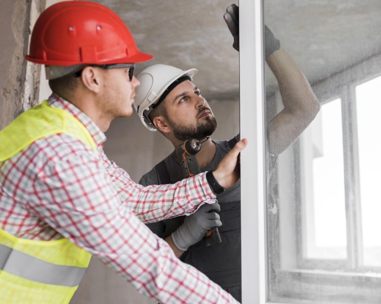 medium shot man holding drill
